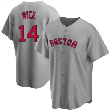 Gray Replica Jim Rice Youth Boston Red Road Jersey