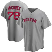 Gray Replica Joe Jacques Men's Boston Red Road Jersey