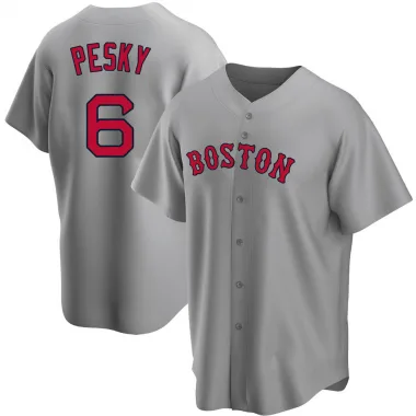 Gray Replica Johnny Pesky Youth Boston Red Road Jersey