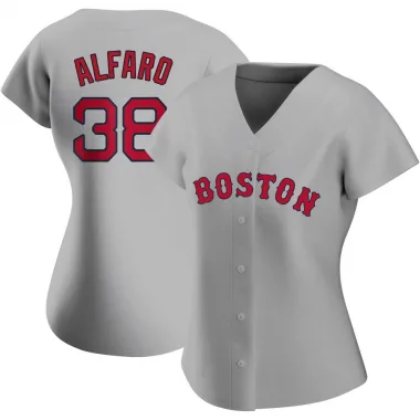 Gray Replica Jorge Alfaro Women's Boston Red Road Jersey