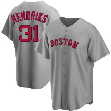 Gray Replica Liam Hendriks Men's Boston Red Road Jersey