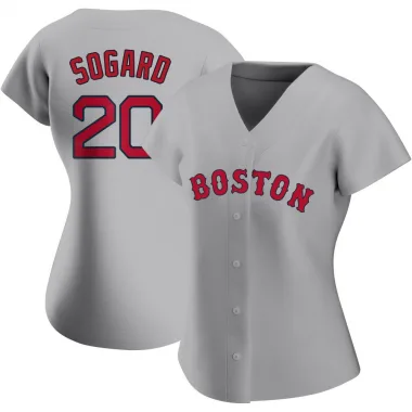 Gray Replica Nick Sogard Women's Boston Red Road Jersey