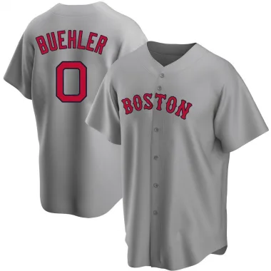 Gray Replica Walker Buehler Men's Boston Red Road Jersey