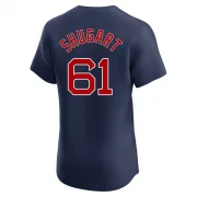 Navy Elite Chase Shugart Men's Boston Red Alternate Jersey