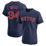 Navy Elite David Ortiz Men's Boston Red Alternate Jersey