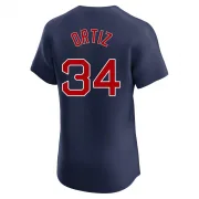 Navy Elite David Ortiz Men's Boston Red Alternate Jersey