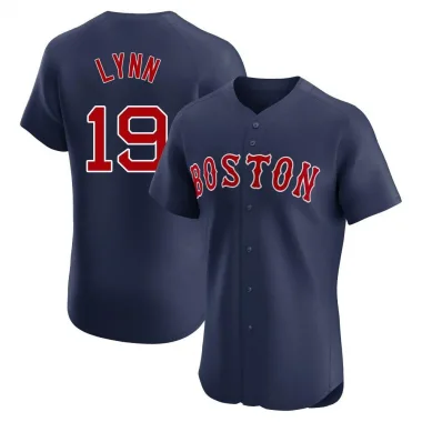 Navy Elite Fred Lynn Men's Boston Red Alternate Jersey