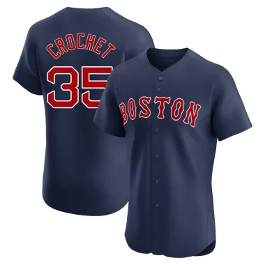 Navy Elite Garrett Crochet Men's Boston Red Alternate Jersey