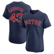 Navy Elite Patrick Sandoval Men's Boston Red Alternate Jersey