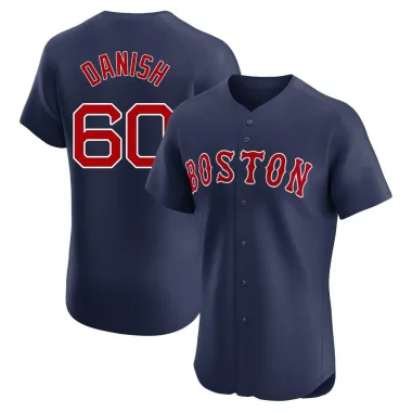 Navy Elite Tyler Danish Men's Boston Red Alternate Jersey