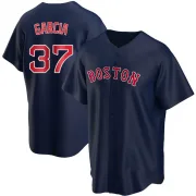 Navy Replica Jhostynxon Garcia Youth Boston Red Alternate Jersey