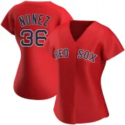 Red Replica Eduardo Nunez Women's Boston Red Alternate Jersey