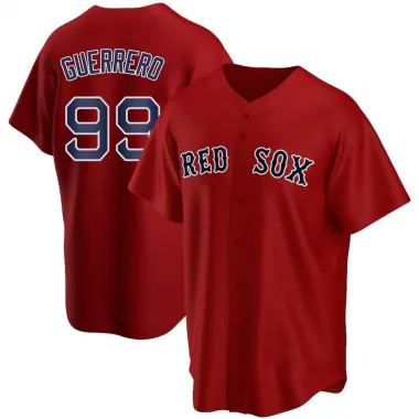 Red Replica Luis Guerrero Men's Boston Red Alternate Jersey