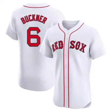 White Elite Bill Buckner Men's Boston Red Home Jersey