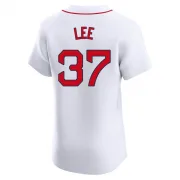 White Elite Bill Lee Men's Boston Red Home Jersey