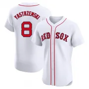 White Elite Carl Yastrzemski Men's Boston Red Home Jersey