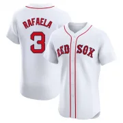 White Elite Ceddanne Rafaela Men's Boston Red Home Patch Jersey