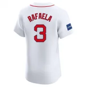 White Elite Ceddanne Rafaela Men's Boston Red Home Patch Jersey