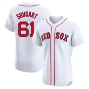 White Elite Chase Shugart Men's Boston Red Home Jersey