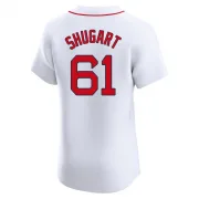 White Elite Chase Shugart Men's Boston Red Home Jersey