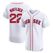 White Elite Garrett Whitlock Men's Boston Red Home Patch Jersey