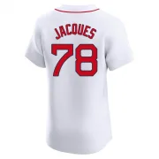 White Elite Joe Jacques Men's Boston Red Home Jersey