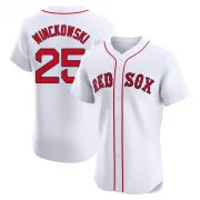 White Elite Josh Winckowski Men's Boston Red Home Jersey