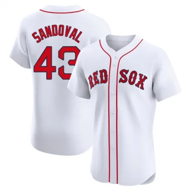 White Elite Patrick Sandoval Men's Boston Red Home Jersey