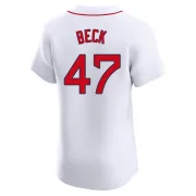 White Elite Rod Beck Men's Boston Red Home Jersey