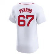 White Elite Zach Penrod Men's Boston Red Home Jersey