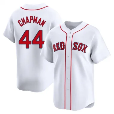 White Limited Aroldis Chapman Men's Boston Red Home Jersey