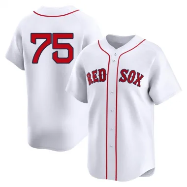 White Limited Brandon Walter Youth Boston Red 2nd Home Jersey