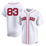 White Limited Brennan Bernardino Youth Boston Red 2nd Home Jersey