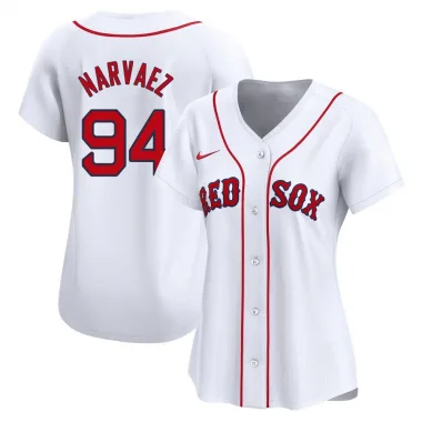 White Limited Carlos Narvaez Women's Boston Red Home Jersey