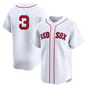 White Limited Ceddanne Rafaela Men's Boston Red 2nd Home Jersey