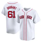 White Limited Chase Shugart Men's Boston Red Home Jersey