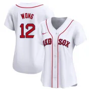 White Limited Connor Wong Women's Boston Red Home Jersey