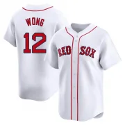 White Limited Connor Wong Youth Boston Red Home Jersey