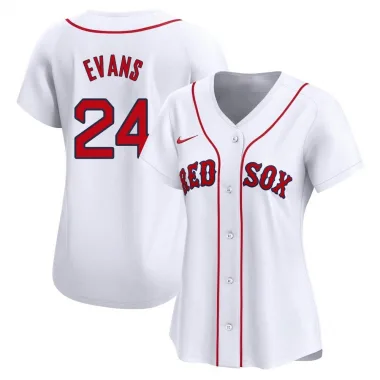 White Limited Dwight Evans Women's Boston Red Home Jersey