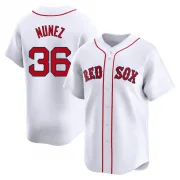 White Limited Eduardo Nunez Men's Boston Red Home Jersey