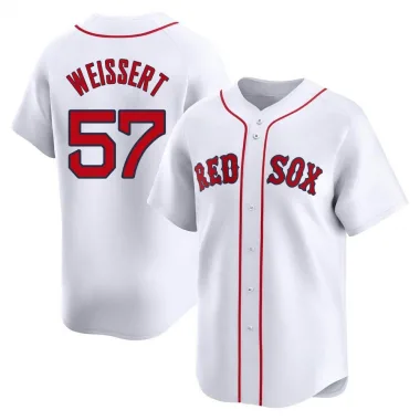 White Limited Greg Weissert Youth Boston Red Home Jersey