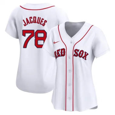 White Limited Joe Jacques Women's Boston Red Home Jersey