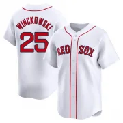 White Limited Josh Winckowski Men's Boston Red Home Jersey