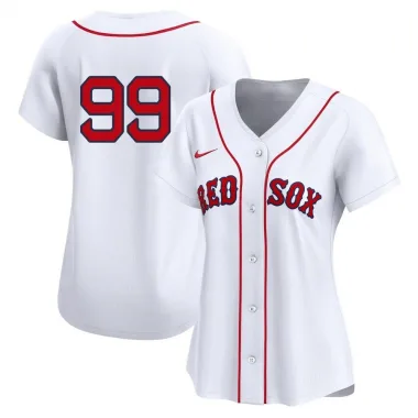 White Limited Luis Guerrero Women's Boston Red 2nd Home Jersey