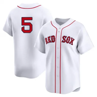 White Limited Nomar Garciaparra Youth Boston Red 2nd Home Jersey