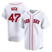 White Limited Rod Beck Men's Boston Red Home Jersey