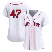 White Limited Rod Beck Women's Boston Red 2nd Home Jersey