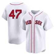 White Limited Rod Beck Youth Boston Red 2nd Home Jersey