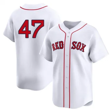 White Limited Rod Beck Youth Boston Red 2nd Home Jersey