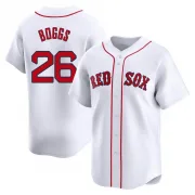 White Limited Wade Boggs Youth Boston Red Home Jersey